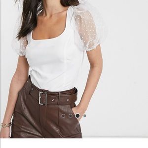 ASOS Blouse with Sheer Sleeve